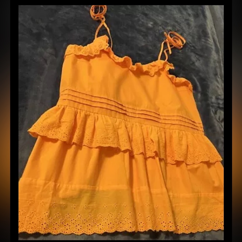 Anthropologie Tank Top Josephine Mare Mare Lg Eyelet Festival Beach Retro NWT - Picture 7 of 14